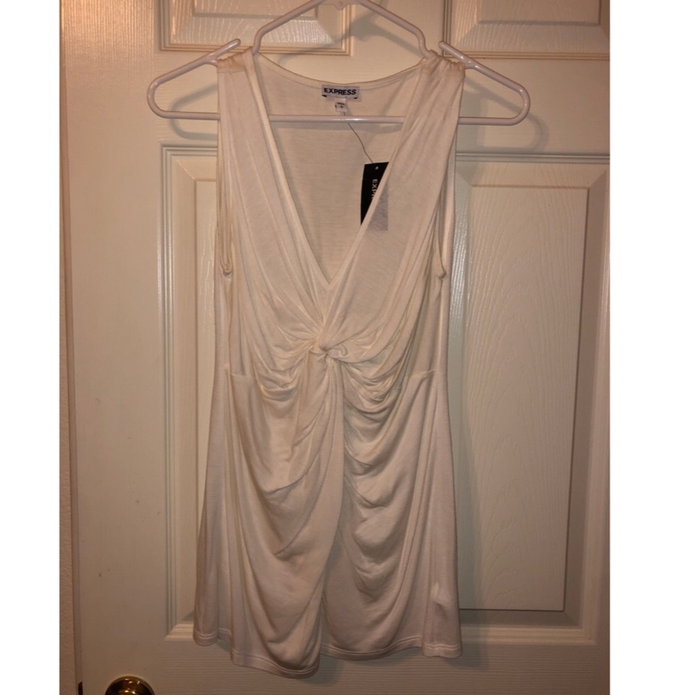 NWT Express front knot sleeveless top